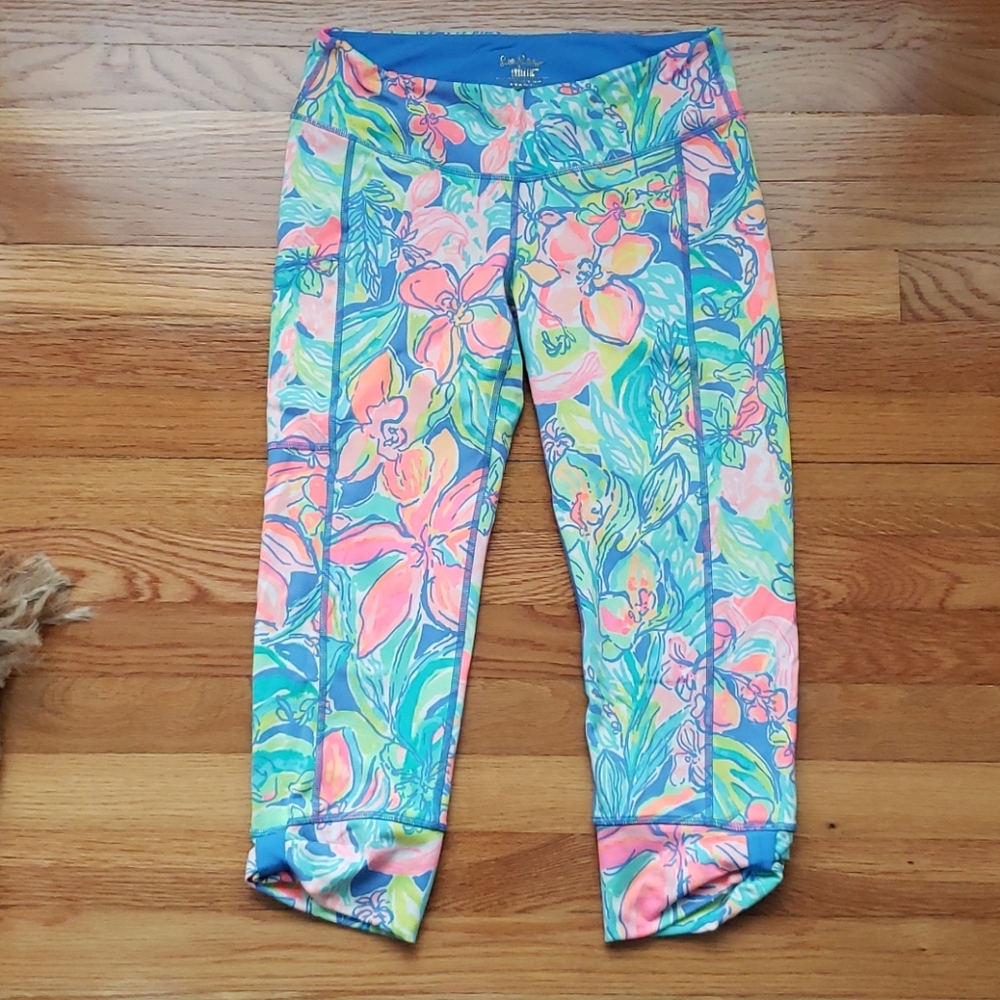 Lilly Pulitzer Luxletic cropped leggings, size M